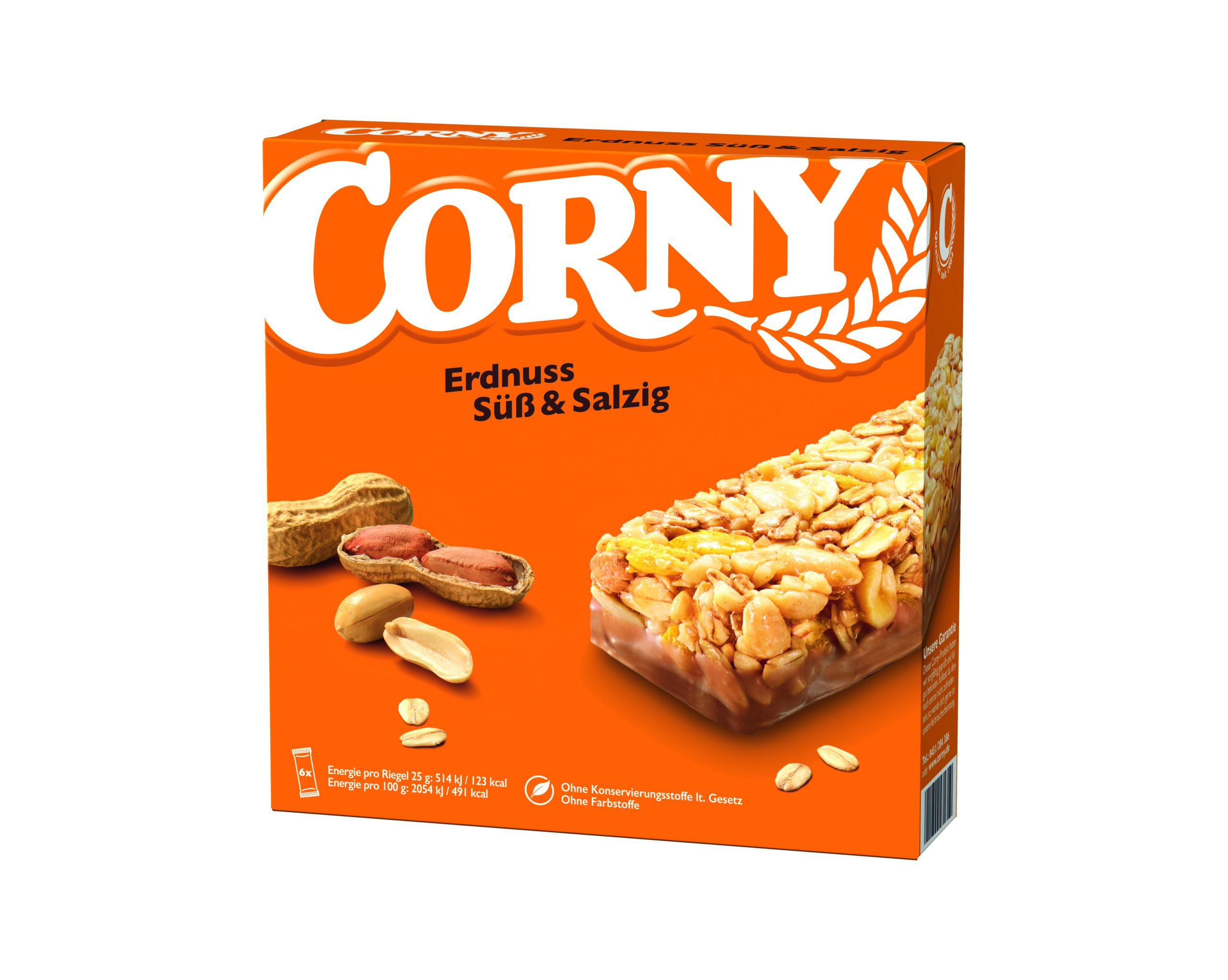 Corny Classic Erdnuss süss-salzig 6x25g Packung