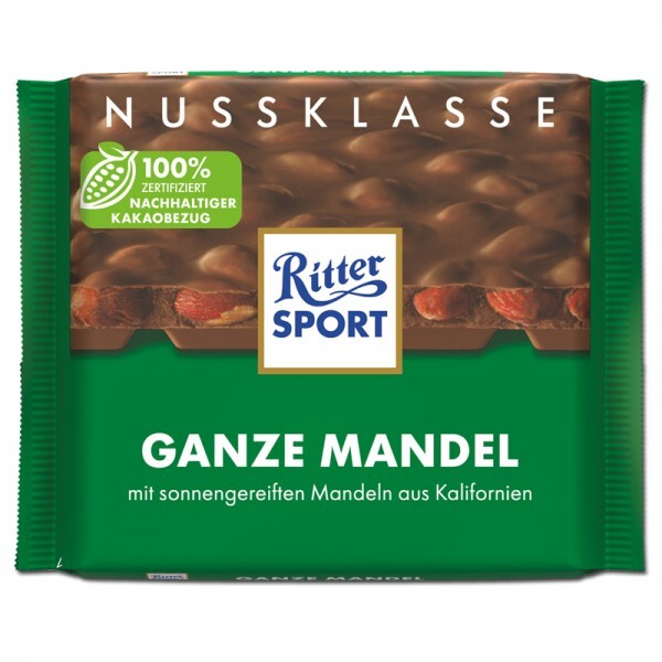 Ritter Sport Ganze Mandeln 100g Tafel