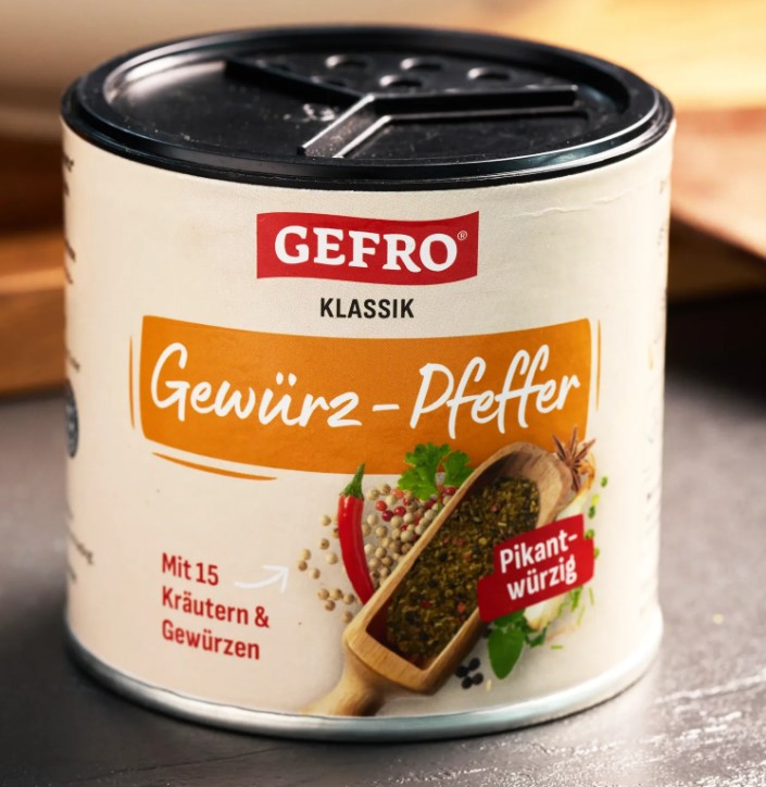 Gefro Gewürz-Pfeffer mit Kräutern 100g Dose