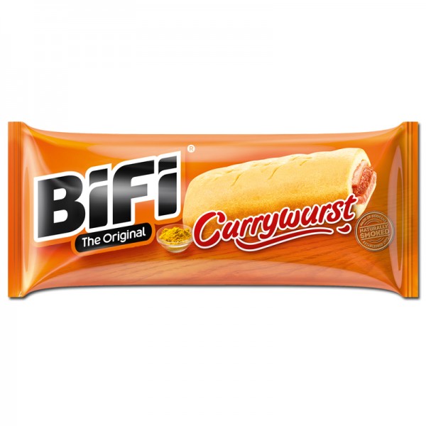 Bifi Currywurst - Snack - Weizen-Gebäck 20 Stück Packung