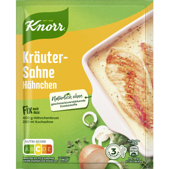 Knorr Fix für Kräuter-Sahne Hähnchen 28g Beutel
