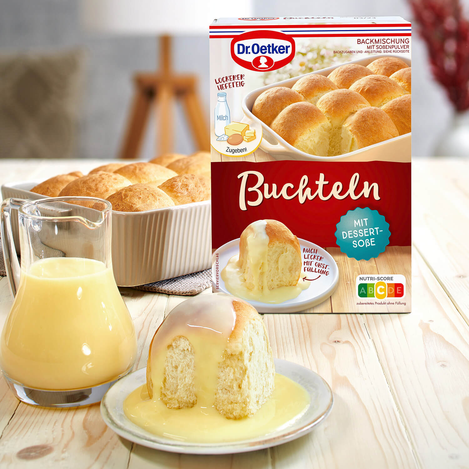 Dr. Oekter Buchtel Backmischung 487g Packung