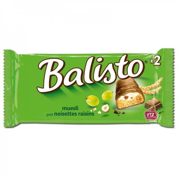 Baslisto Müsli-Mix 20 x 37g Schokolade Dopelriegel Packung