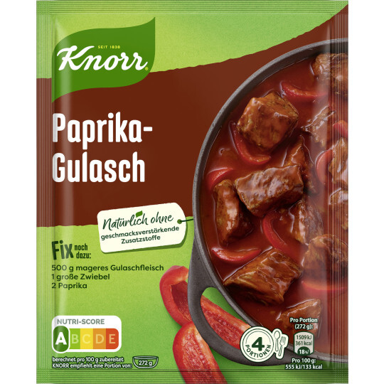 Knorr Fix Paprika-Gulasch 48g Beutel