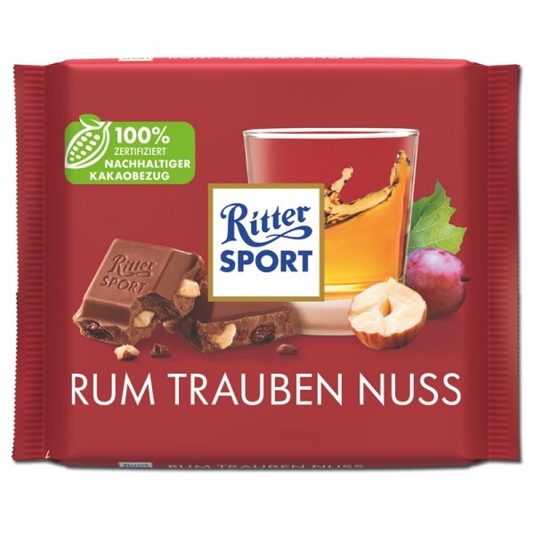 Ritter Sport Rum Trauben Nuss 100g Tafel