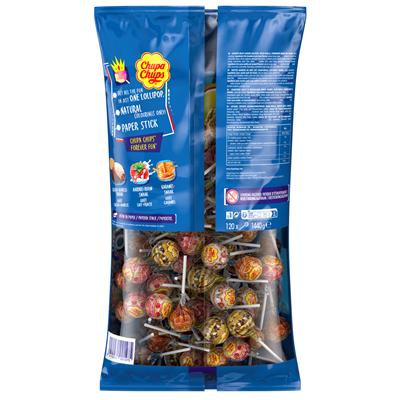 Chupa Chups Milky Nachfüllbeutel Smooth Creamy 120 Lutscher Lolly 1440g Beutel