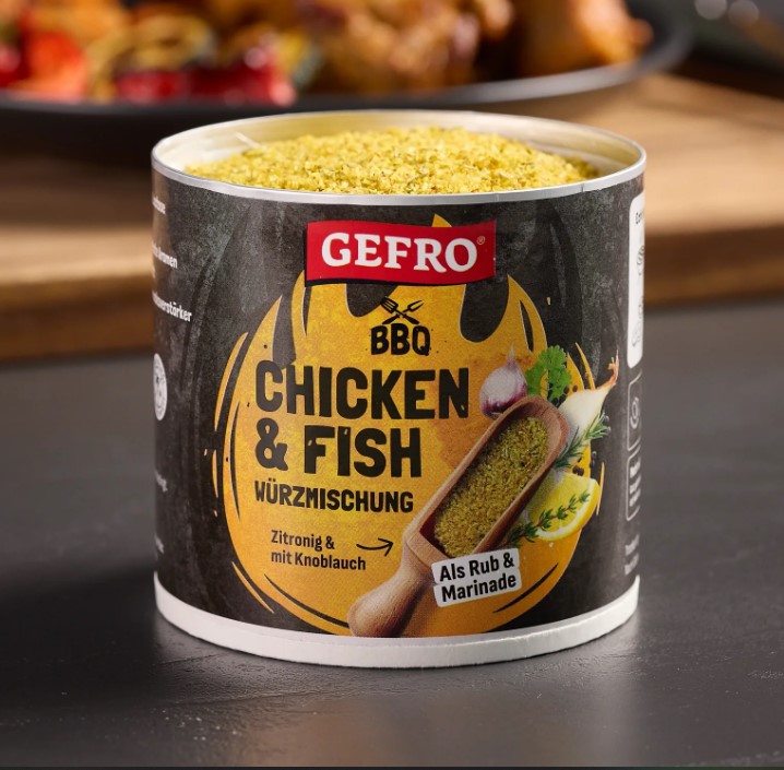 Gefro BBQ Grillwürzmischung Chicken & Fish 150g Dose