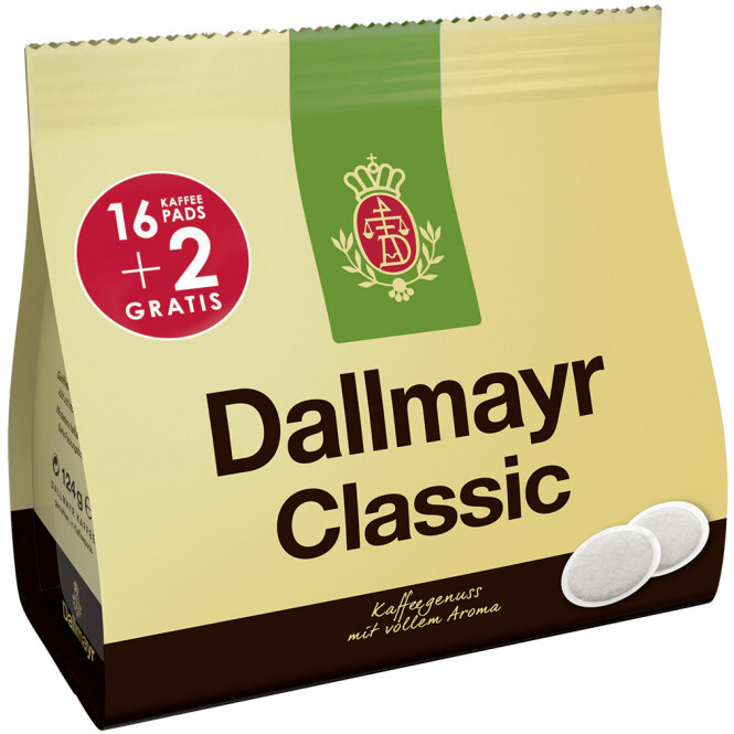 Dallmayr Kaffeepads Classic 16 Pads 112g Beutel Dallmayr Kaffeepads Classic 16 Pads 112g Beutel