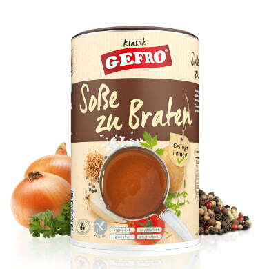 Gefro Bratensoße für Gerichte mit und ohne Fleisch 600g Dose