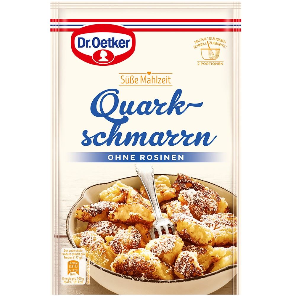 Dr. Oetker, Süsse Mahlzeit, Quarkschmarren, 114g, Beutel