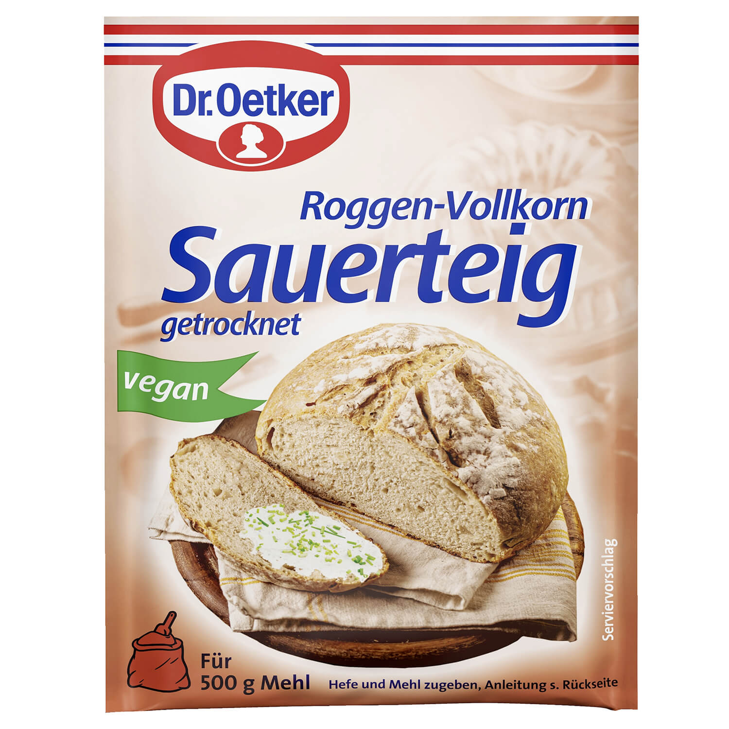 Dr. Oetker Roggen-Vollkorn Sauerteig getrocknet 15g Beutel