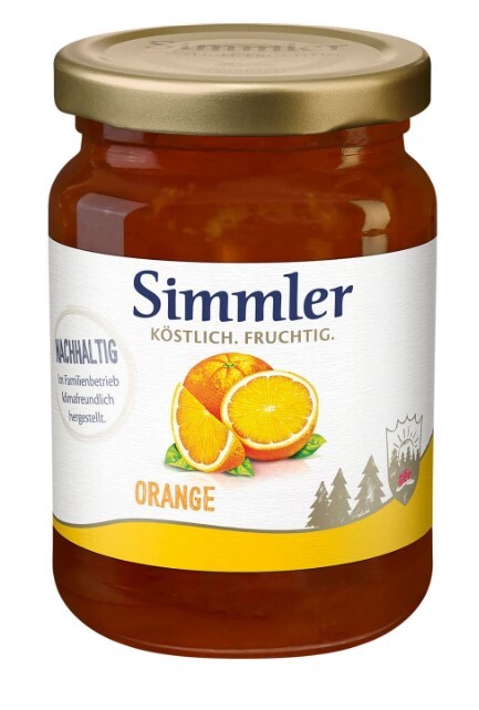 Simmler Orange 225g kleines Glas