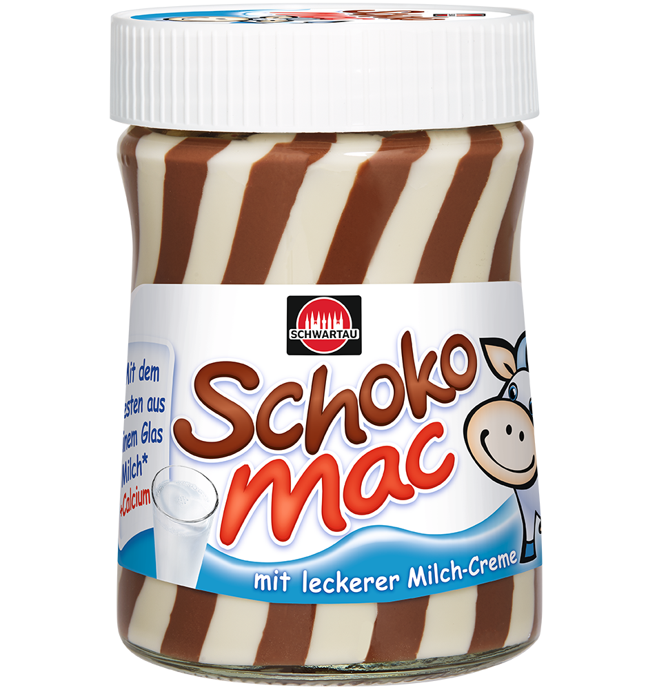 Schwartau Schokomac Milch Schoko Creme 400g Glas