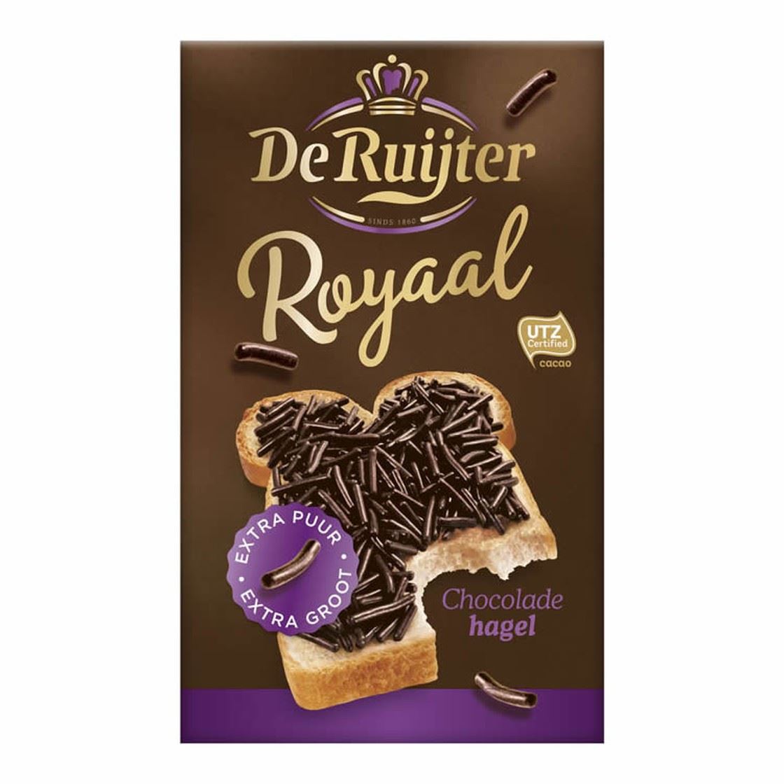 De Ruijter Royaal Zartbitterschokoladen Streusel 380g Packung