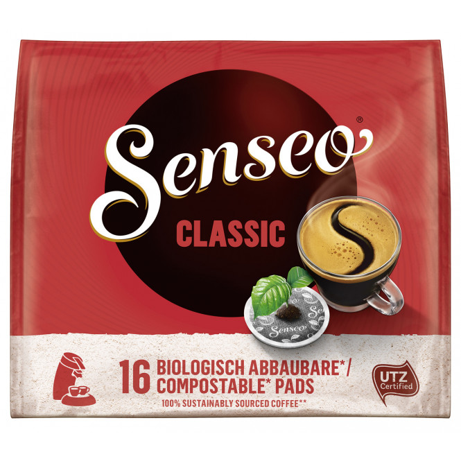 Senseo Kaffeepads, classic, 16 Pads, 111g, Beutel