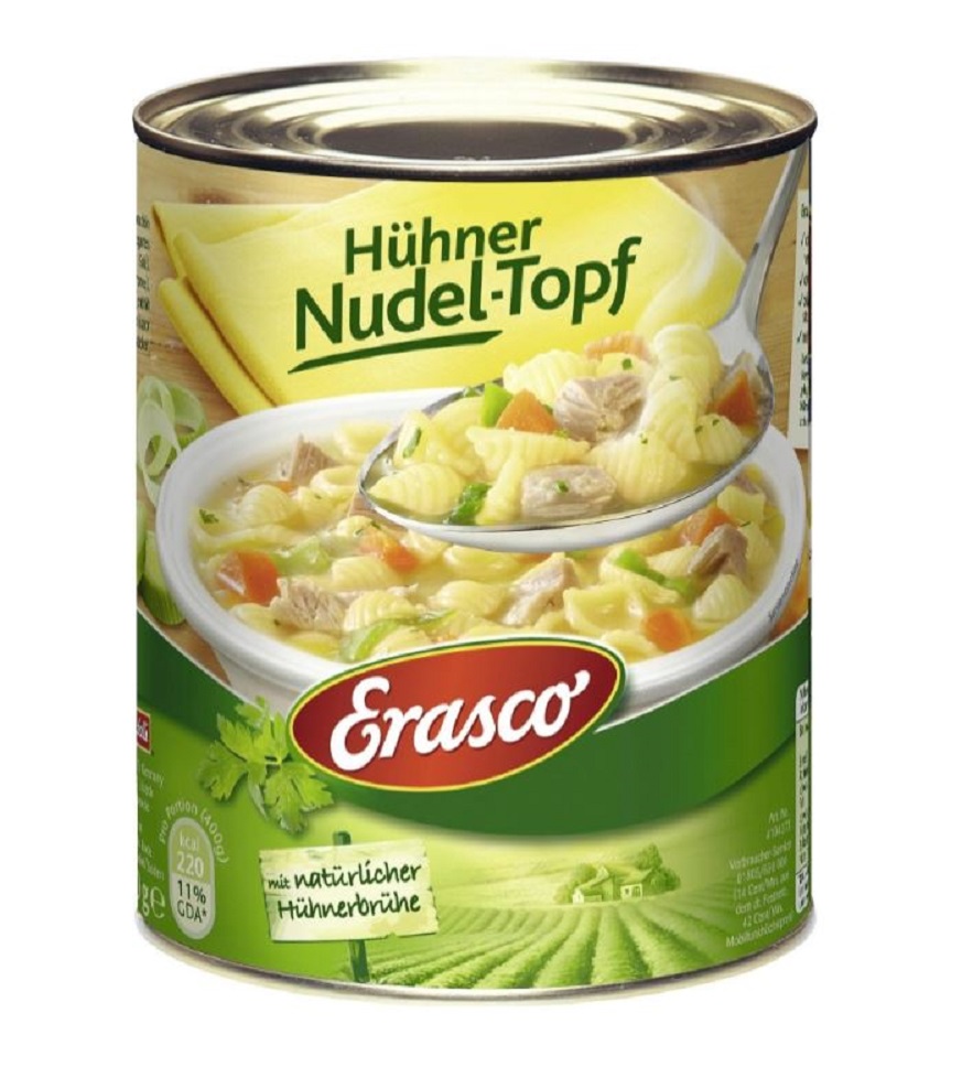 Erasco, Hühner Nudel-Topf, 800g, Dose