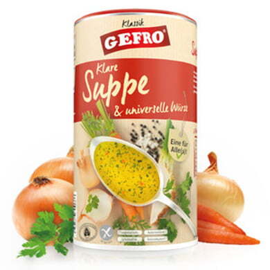 Gefro Suppe - Gemüsebrühe & universelle Würze 1Kg Dose