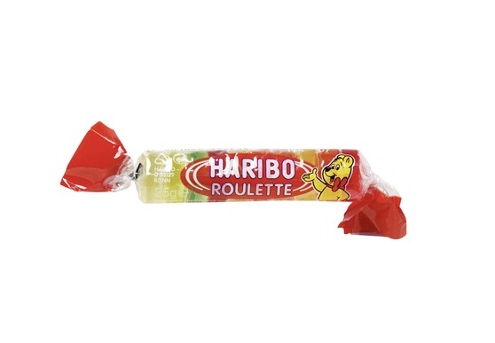 Haribo Roulette Rolle Weingummi 50x25g Karton ab 01.07.2026