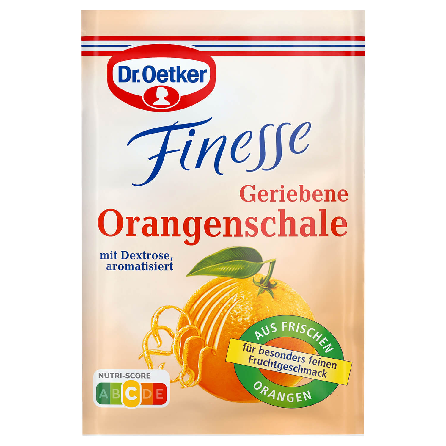 Dr. Oetker Finesse Geriebene Orangenschale 3er 18g Beutel