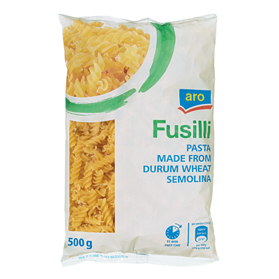 aro Fusilli Spirelli-Nudeln 500 g Beutel