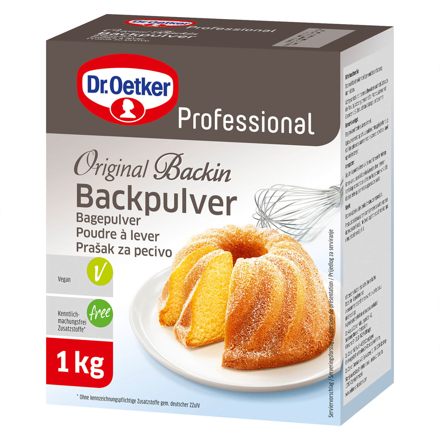 Dr. Oetker Backin Backpulver 1000g Packung