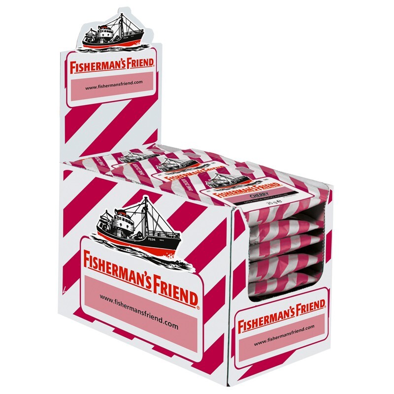 Fishermans Friend, Cherry ohne Zucker, 24 Beutel, 600g, Packung Fishermans Friend, Cherry ohne Zucker, 24 Beutel, 600g, Packung
