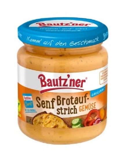 Bautzner Senf-Brotaufstrich Gemüse 200 ml Glas