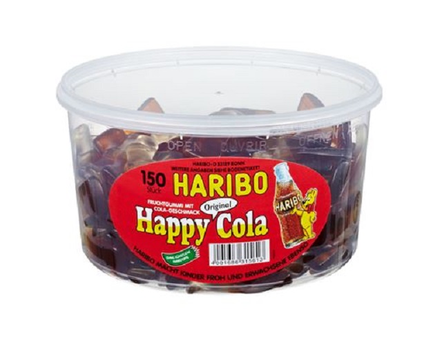 Haribo Happy Cola 150 Stück - 1200g Dose
