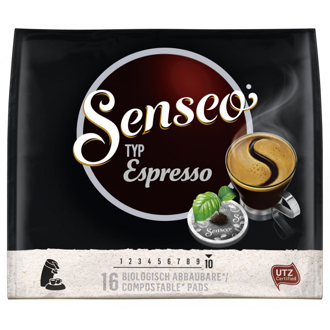 Senseo Kaffeepads, Typ Espresso, 16 Pads,  111g, Beutel
