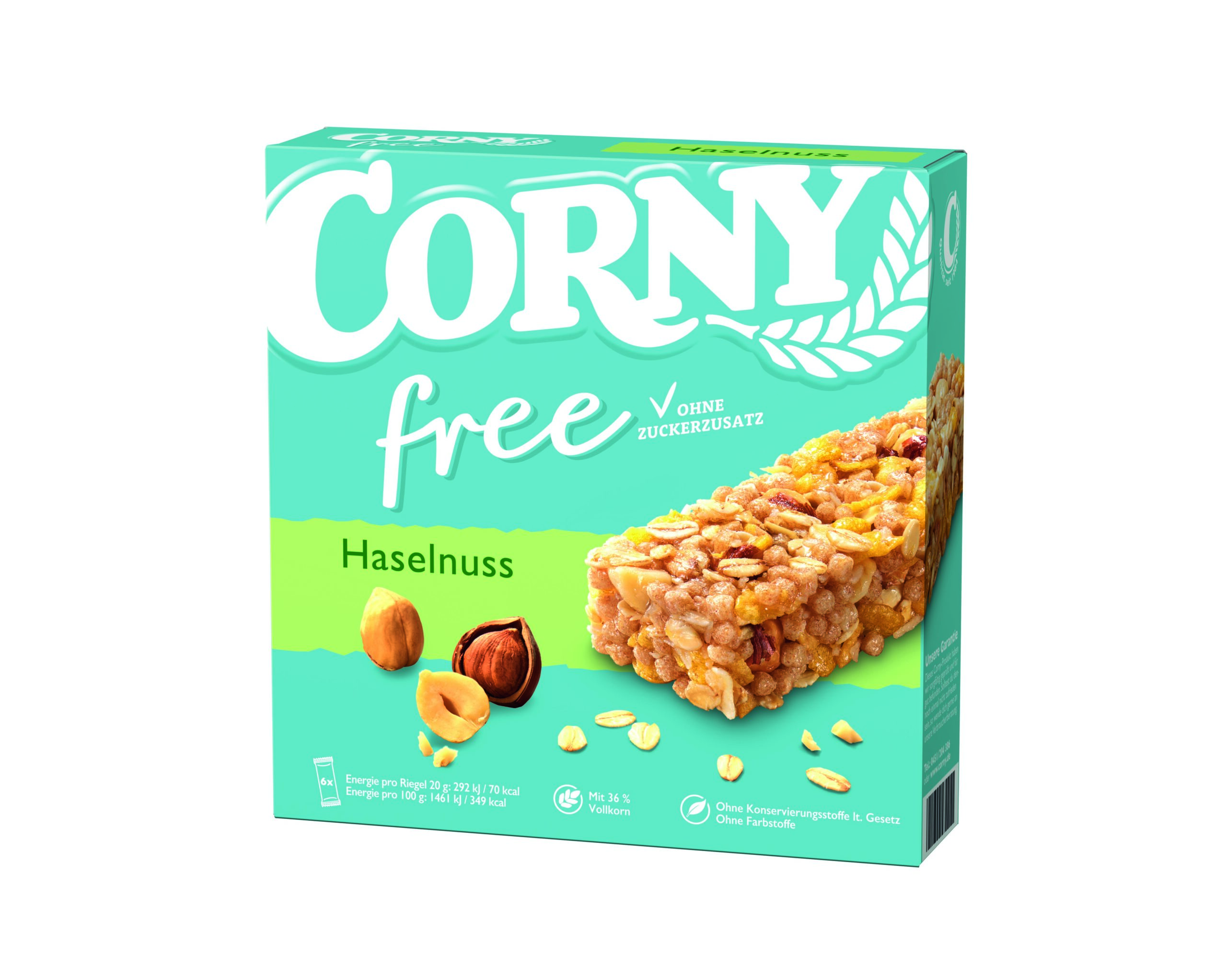 Corny Free Haselnuss 6x20g Packung