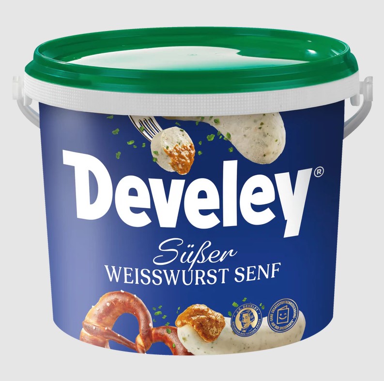 Develey Original Münchner Weißwurstsenf - 5kg - Eimer (auf Bestellung)