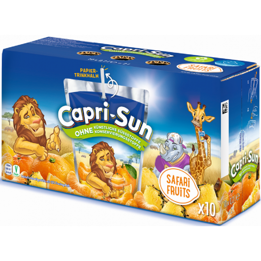Capri-Sun Safari Fruits 4x 10x20cl Karton Multi-Pack