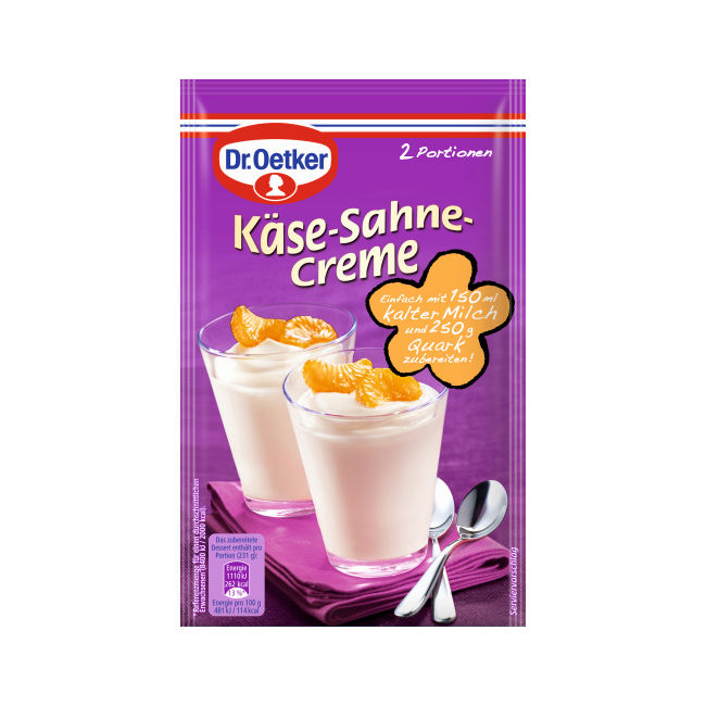 Dr. Oetker Käse-Sahne-Creme 63g Beutel