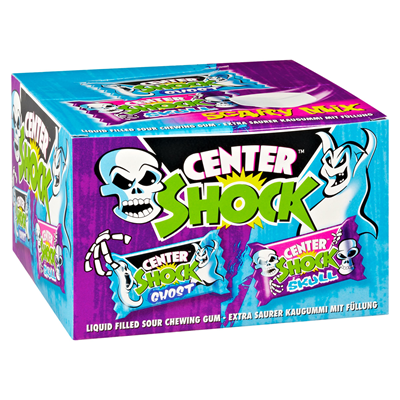 Center Shock gefülltes Kaugummi Scary Mix 100 Stück à 4 g einzel verpackt - 3x400g Schachtel Center Shock gefülltes Kaugummi Scary Mix 100 Stück à 4 g einzel verpackt - 3x400g Schachtel