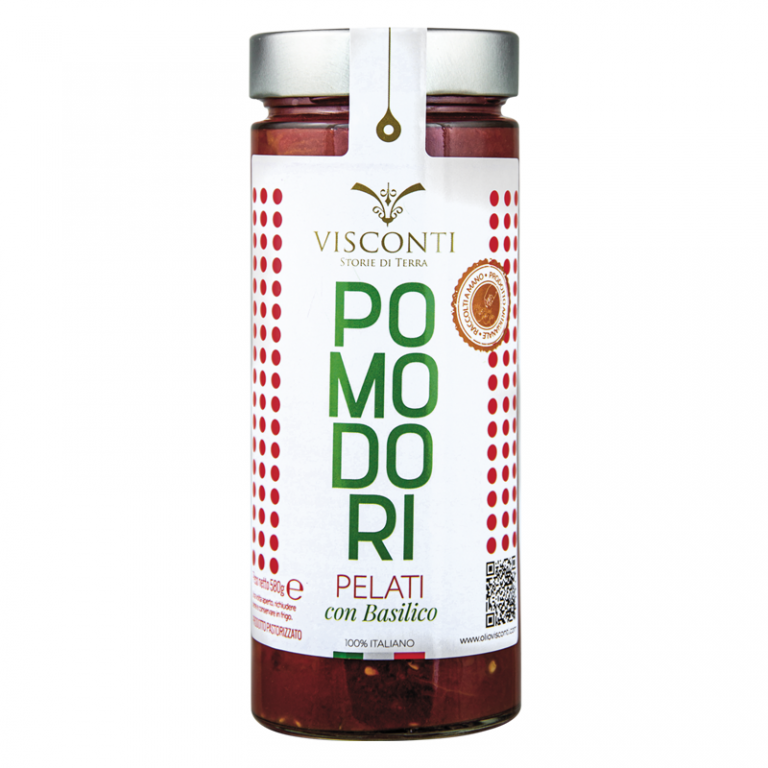 Visconti Pomodori Passati con Basilico - pürierte Tomaten - 580g Glas 