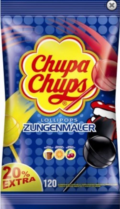 Chupa Chups Zungenmaler Nachfüllbeutel 120 Lutscher 1440g Beutel