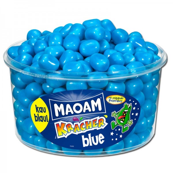 Haribo Maoam Blue Kracher  265 Stück 1200g Dose