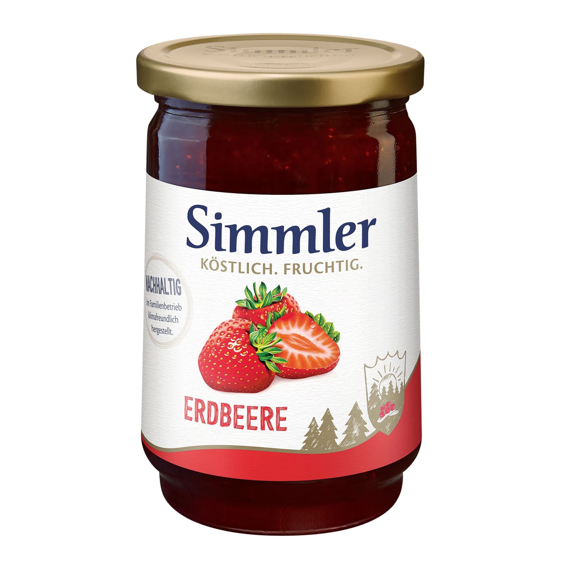 Simmler Erdbeere 450g Glas Simmler Erdbeere 450g Glas