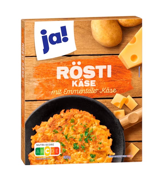  ja! Rösti Emmentaler Käse 400g Packung