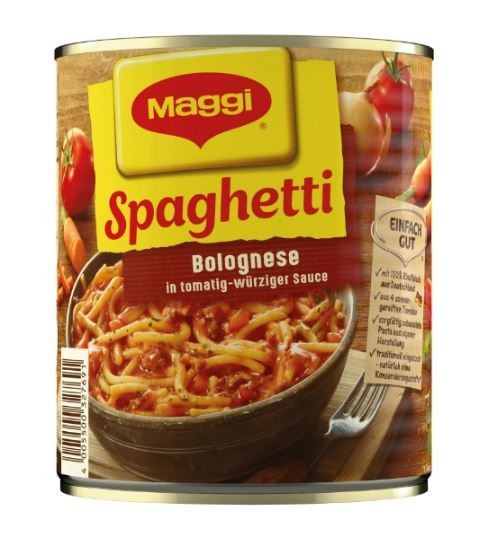 MAGGI Spaghetti Bolognese in tomatig würziger Sauce 810g Dose