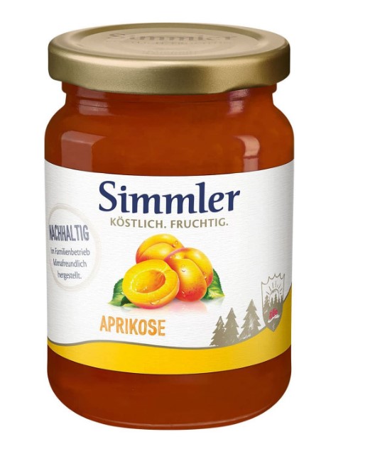 Simmler Aprikosen 225g kleines Glas