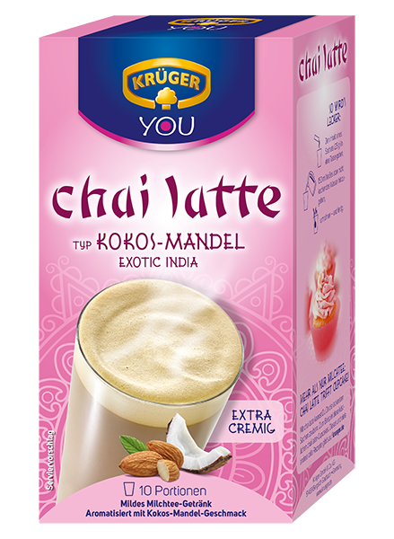 Krüger Chai latte Kokos-Mandel 250g Packung