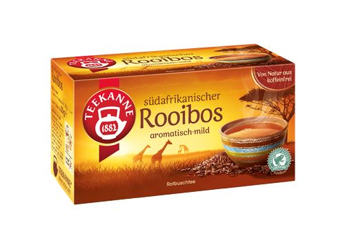 Teekanne Tee Südafrikanischer Rotbusch aromatisch-mild 20 Beutel - 4 x 35g Packung