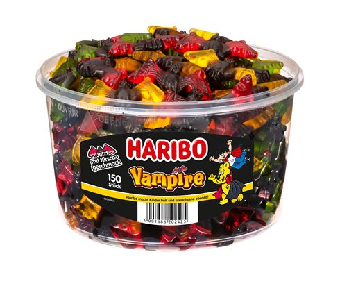 Haribo Vampire 150 Stück - 1200g Dose